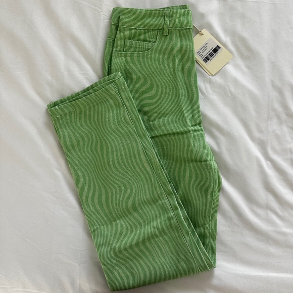 Lime Wave Electric Avenue pants (size US2) - Picture 1 of 3